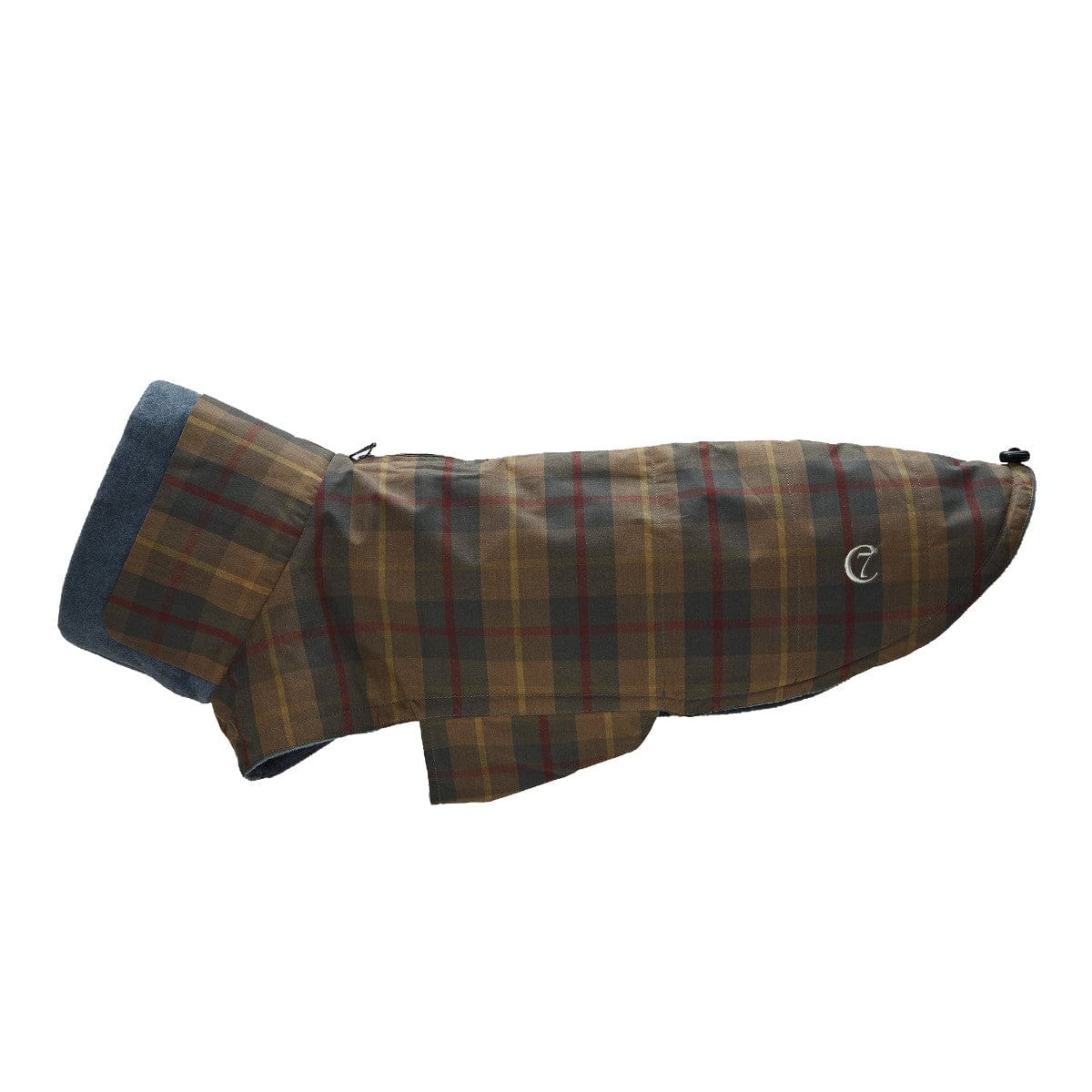 hundefrakke cloud7 brooklyn waxed tartan