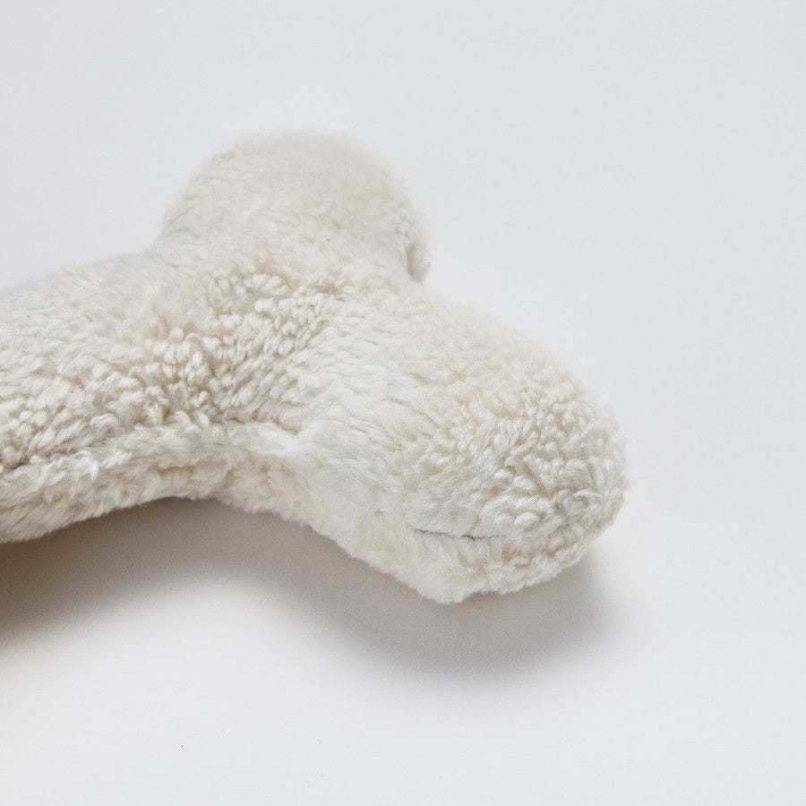 cloud7 hundelegetøj bone white plush