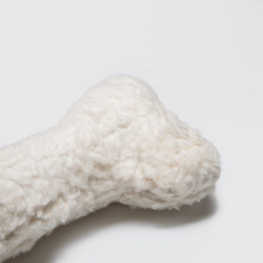 cloud7 hundelegetøj bone white plush