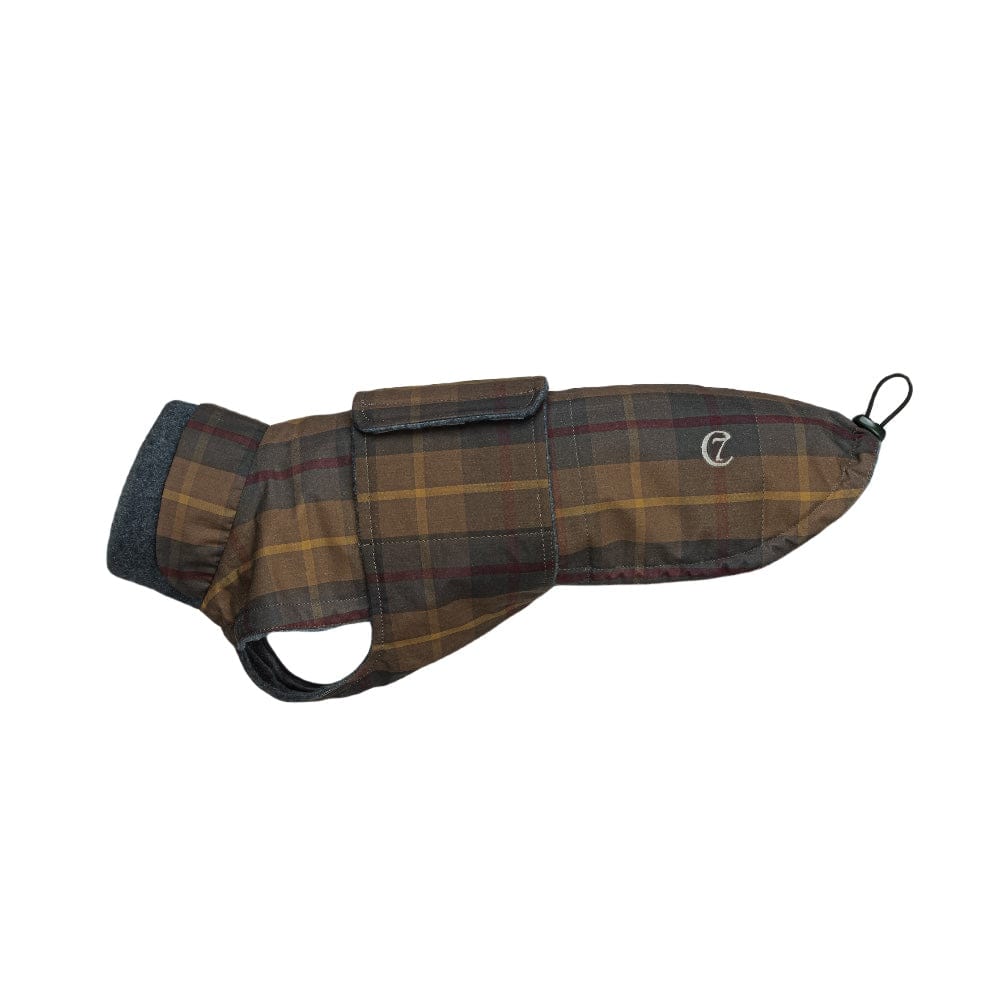 hundefrakke gravhund cloud7 brooklyn waxed tartan