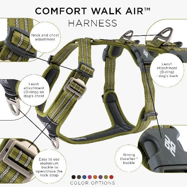 hundesele comfort walk air™ sele hunting green