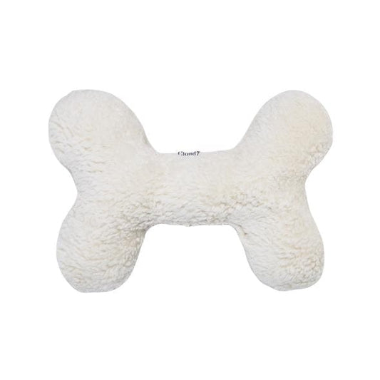cloud7 hundelegetøj bone white plush small